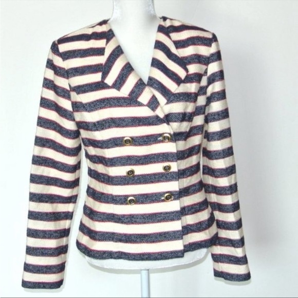 Cabi Love Carol cruise jacket in navy and cream stripe - Picture 4 of 6
